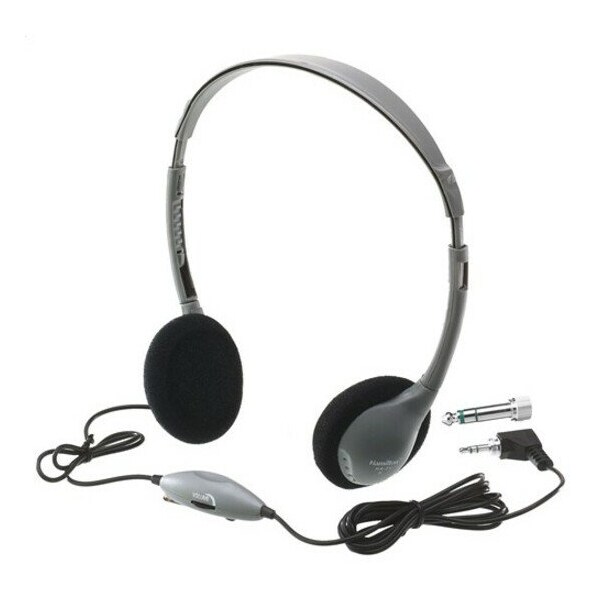 Hamiltonbuhl SchoolMate On-Ear Stereo Headphone with In-Line Volume Control, PK2 - HA2V
