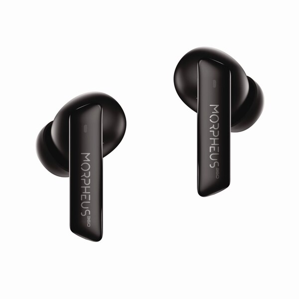 Morpheus 360 Pulse ANC Hybrid Wireless Noise Cancelling Earbuds, Black - TW7850HD
