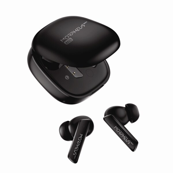 Morpheus 360 Pulse ANC Hybrid Wireless Noise Cancelling Earbuds, Black - TW7850HD