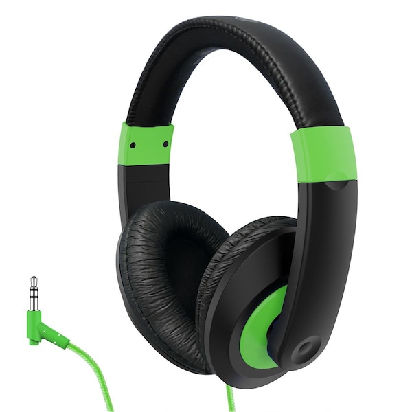Hamiltonbuhl HamiltonBuhl Smart-Trek Headphone, Green Accents - ST1GN