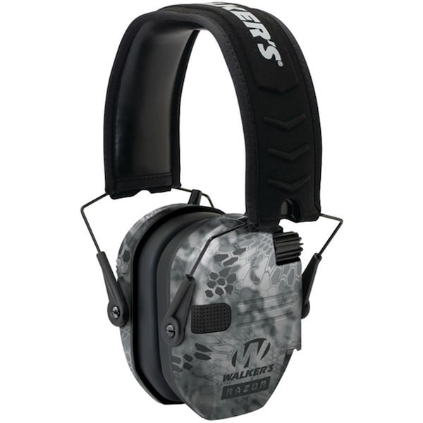 Walkers Game Ear Walkers Game Ear  Razor Series Slim Shooter Electronic Folding Muff, Kryptek Camo - WA392246