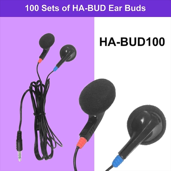 Hamiltonbuhl HamiltonBuhl  Ear Buds with Foam Cushions - 250 Piece - HA-BUD250