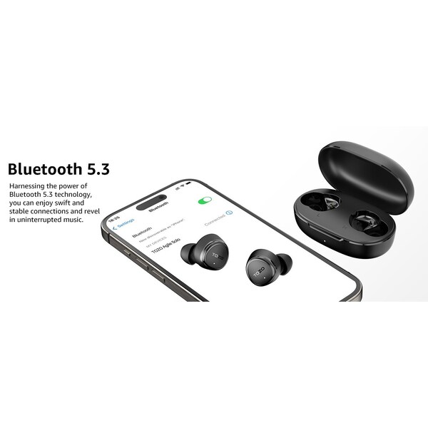 Tozo Agile Solo TWS Earbuds Black - TOZOAGSOLOBLK
