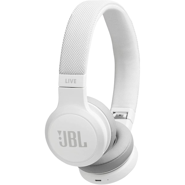 Jbl LIVE 400BT Wireless OnEar Headphones  White - JBLLIVE400BTWHTAM