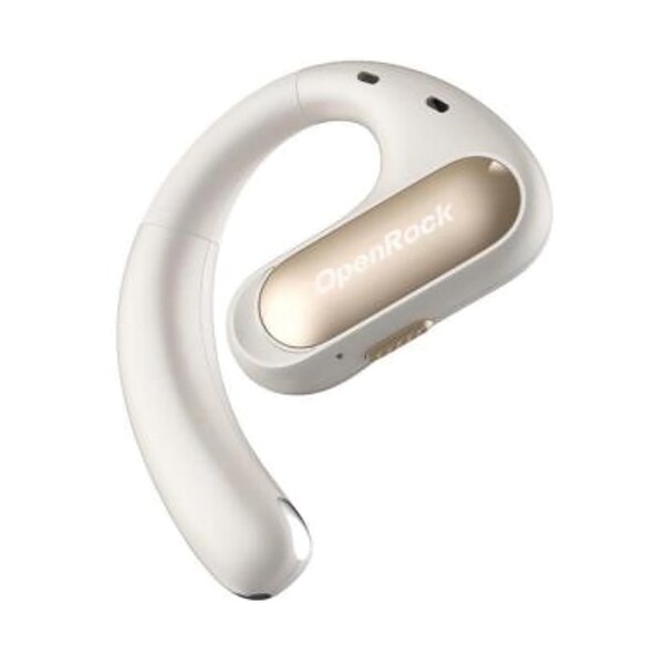 Openrock Pro Open-Ear Bluetooth Air-Conduction Sport Earbuds W/ Microphone and Charging Case, A-BB01, Beige - A-BB01-21