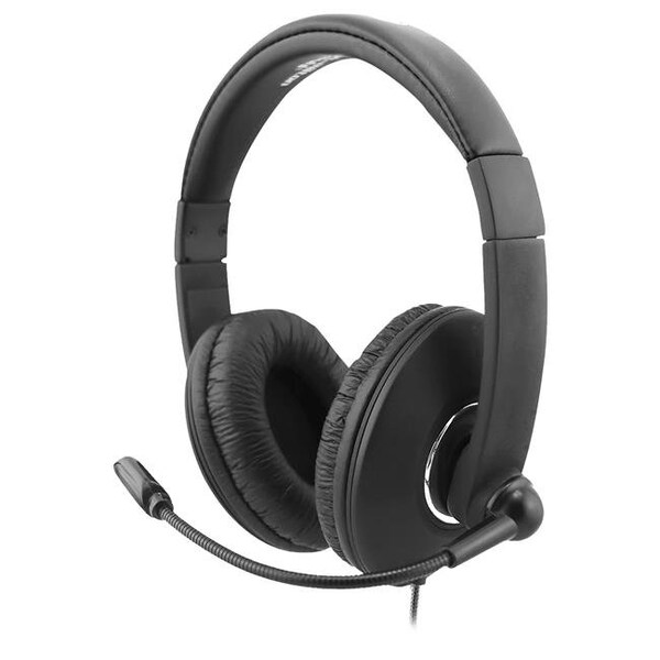 Hamiltonbuhl HamiltonBuhl STM2BK Smart-Trek Mini Headset with In-Line Volume Control & 3.5 mm TRRS Plug - STM2BK