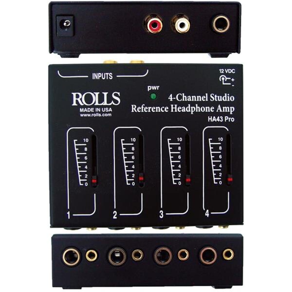 Rolls 3 in.  x 4 in.  Pro Headphone Amplifier Mixer - RO489212