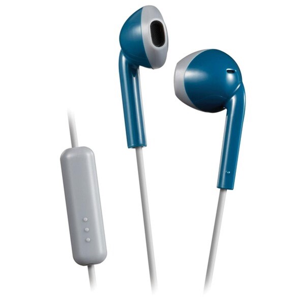 Hi-Tec Retro In-Ear Wired Earbuds with Microphone, Blue - HI3119464