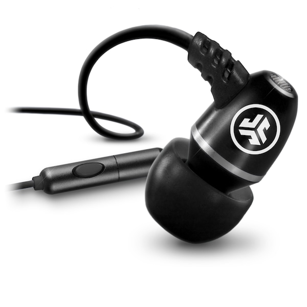 Jlab Metal Wired In Ear Earbuds, Black - METAL-BLK-SMLBOX