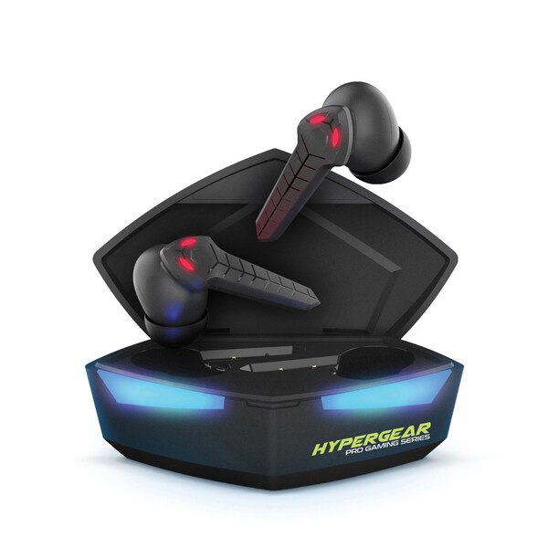 Hypergear CobraStrike In-Ear True Wireless Stereo Bluetooth Gaming Earbuds with Microphone and Charging Case - 15524