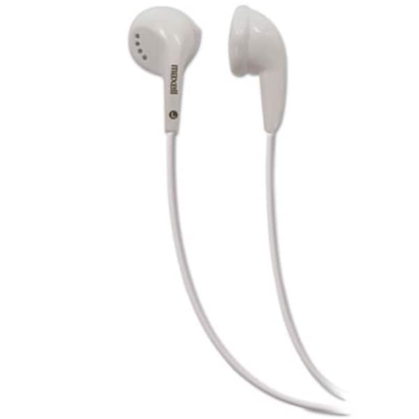 Hi-Tec Maxell Of America EB-95 Stereo Earbuds, White - HI41877