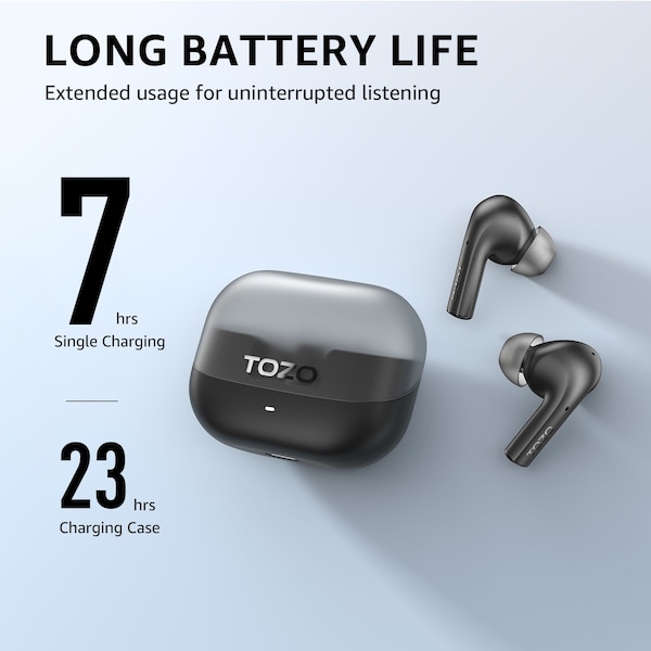 Tozo Agile Nova TWS Earbuds Black - TOZOAGNOVABLK