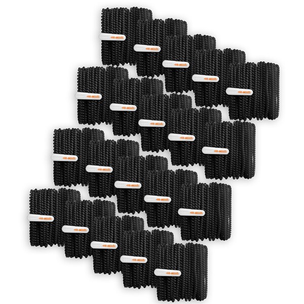 Hamiltonbuhl Skooob Tangle Free Earbud Covers, Jet Black, 20PK - SKB-BLK
