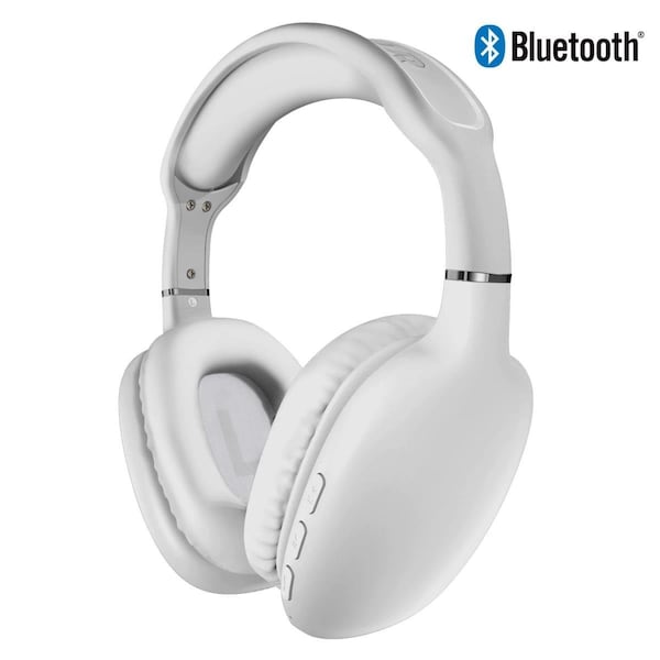 Hypercel HyperGear VIBE Wireless Bluetooth Headphones w/ Extended Battery Life  White - 15613-HYP