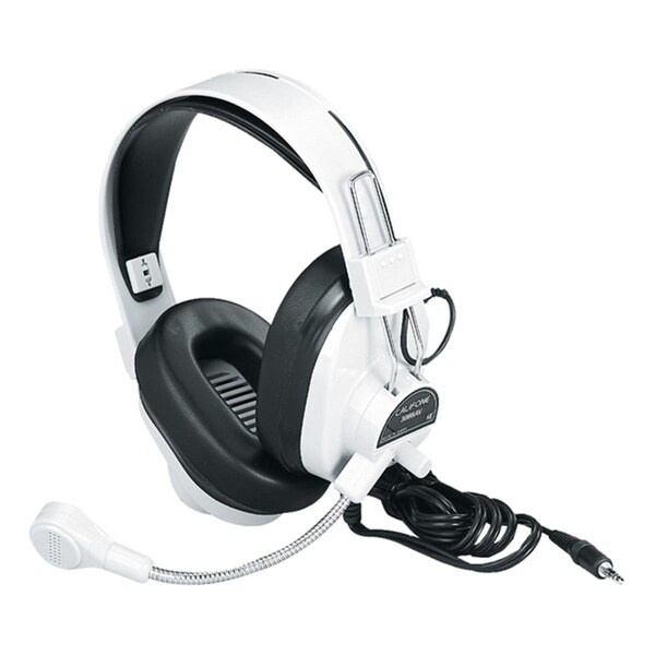 Califone International  Deluxe Multimedia Stereo Headphones With Boom Microphone - 3066AV