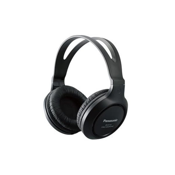Panasonic Full-Sized Lightweight Long-Cord Headphones, Black - PA305937