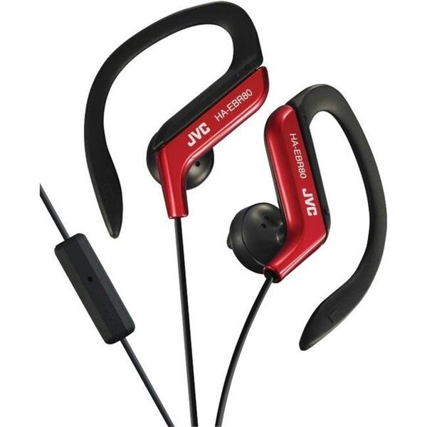 Hi-Tec Sport-Clip In-Ear Headphones With Microphone and Remote - Red - HI113696
