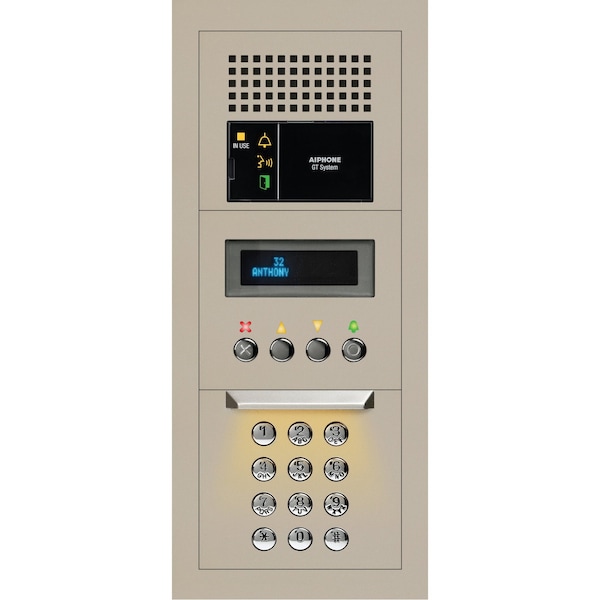 Aiphone Audio Entrance Station, 7-1/2" H x 5/8" D - GTA-DESB