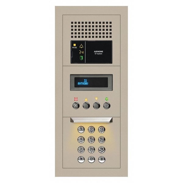 Aiphone Audio Entrance Station, 7-1/2" H x 5/8" D - GTA-DESB