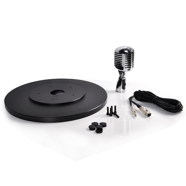 Pyle Classic Retro Vintage Style Microphone & Swing Stand, Silver Style - PDMICR70SL