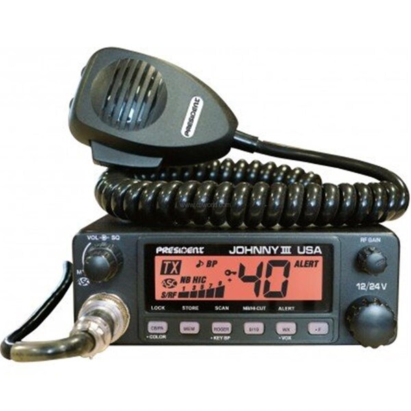 Black Lightning 12-24 Volt CB Radio with 3 Color Display - BL3362855