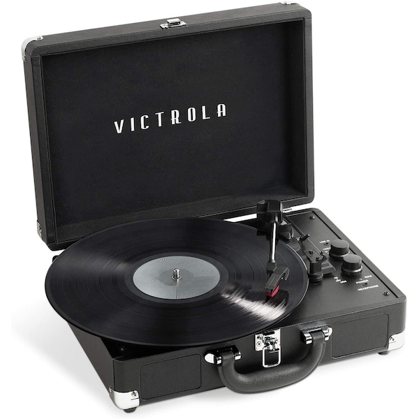 Innovative Technology 6-in-1 Victrola Entertainment Center - VTA-200B-GRY