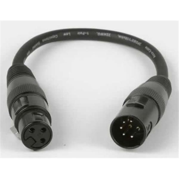 Accu Cable Accu Cable AC5PM3PFM 5 Pin Male XLR to 3 Pin Female XLR Turnaround - AC5PM3PFM