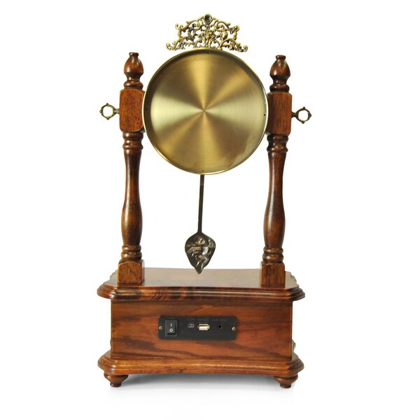 Pyle 2in1 Retro Vintage Style Clock/Bluetooth StereoSpkrSystem, PVNTLCL51BT - PVNTLCL51BT