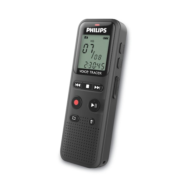 Philips Voice Tracer DVT1160 Audio Recorder, 8 GB, Gray - DVT1160