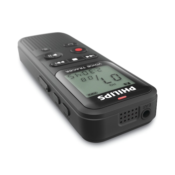 Philips Voice Tracer DVT1160 Audio Recorder, 8 GB, Gray - DVT1160