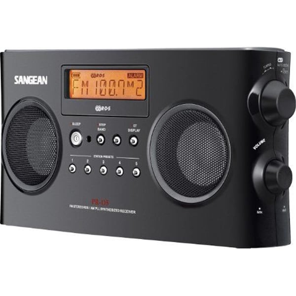 Sangean Am & Fm-Rds Digital Portable Radio, Black - SA306707