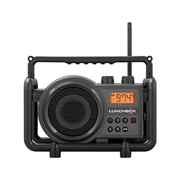 Skilledpower AM & FM Compact Design LCD Display Radio, Grey & Black - SK3640424