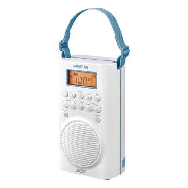 Fivegears Sangean Am And Fm And Weather Alert Waterproof Shower Radio - FI527818