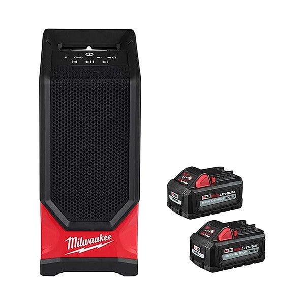Milwaukee Tool M18 Speaker + M18 HO XC6.0 Battery (2PK) - 2954-20,48-11-1862