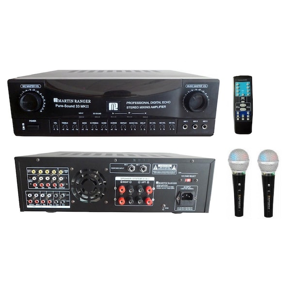 Martin Ranger 700 watt Pure Sound 33 Mkii Digital Echo Mixing Karaoke Amplifier with 3D Sound Enhance - PURE-SOUND 33 MKII