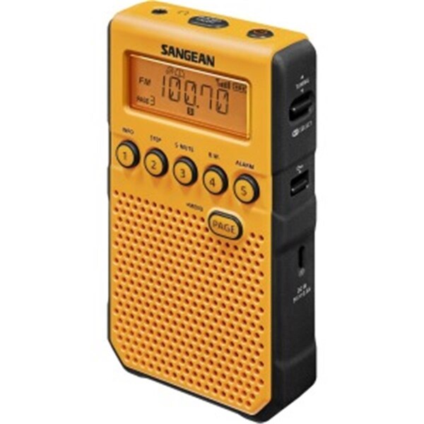 Sangean 7 Weather Weather & Alert Radio with Weather Disaster, Yellow - SA305926