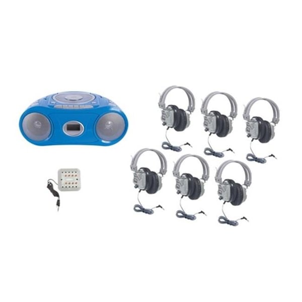 Hamiltonbuhl HamiltonBuhl Basic Cassette/CD/AM-FM Listening Center 6 stations - WNC/CD385/6SV