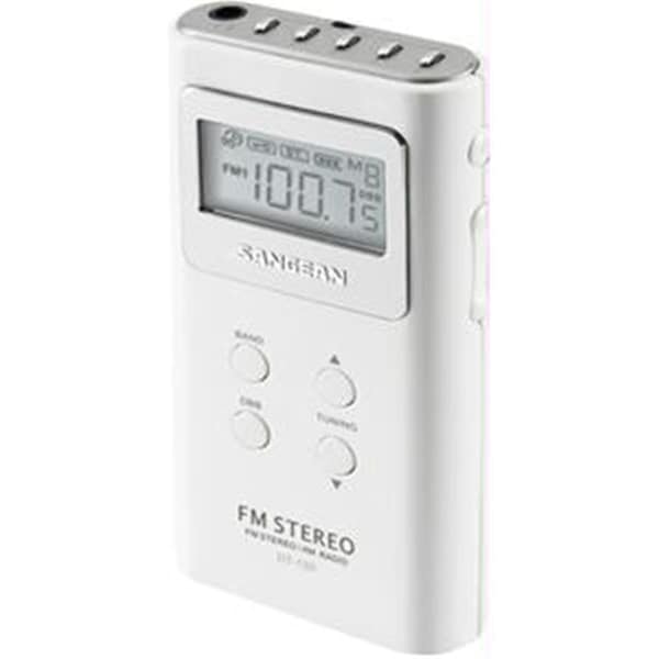 Sangean Pocket AM/FM Digital Radio - White - SA391901