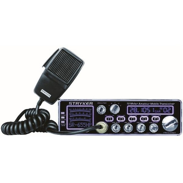Stryker Stryker SR655HPC 80-90W 10m Radio with 7 Color Selectable Face; Echo; Roger Beep; PA; 32 Stage Dimmer Built-in SWR Circuit - SR655HPC