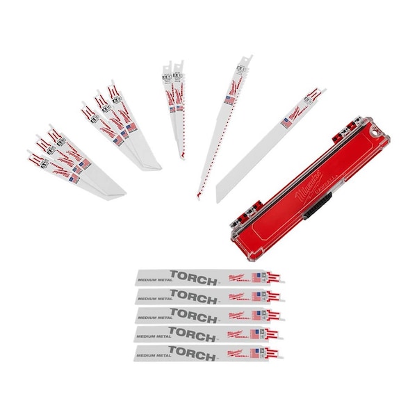 Milwaukee Tool 9 in SAWZALL General Purpose 10pc Blade Set + Additional 5PK - 49-22-1110, 48-00-5788