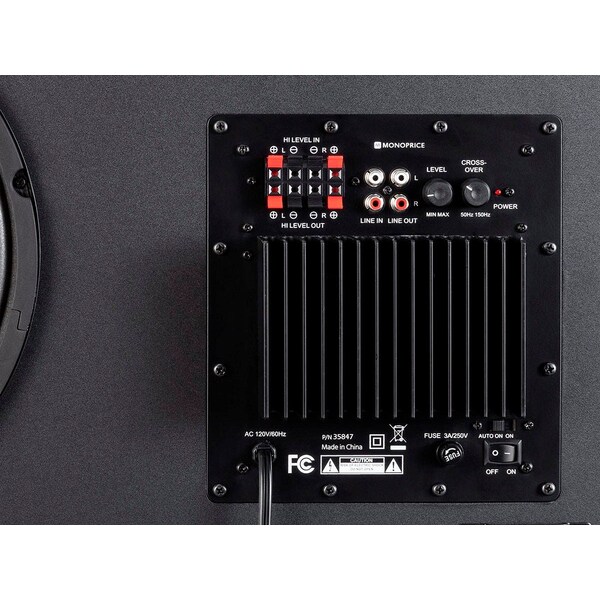 Monoprice SSW-12 12, 150 Watt Powered Slim Subwoofer - 35847