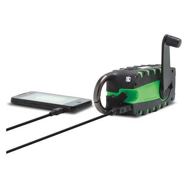 Eton Portable Weather Radio, Green, 6-1/2" L - NSP101WXGR