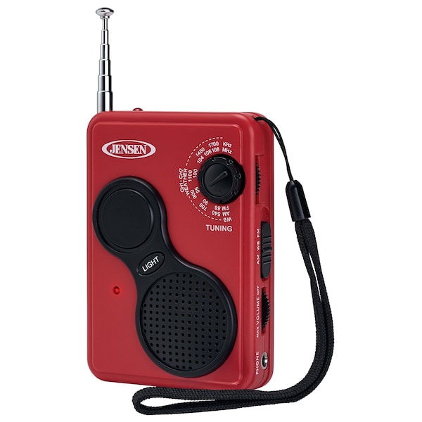 Jensen AM/FM Weather Radio w/ Flashlight - JEP-100