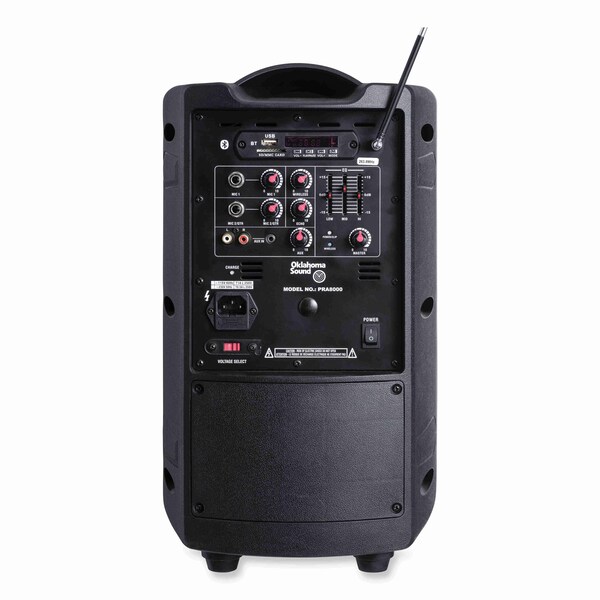Oklahoma Sound Wireless PA System with Wireless Headset Microphone, 40 W, Black - PRA8000PRA87