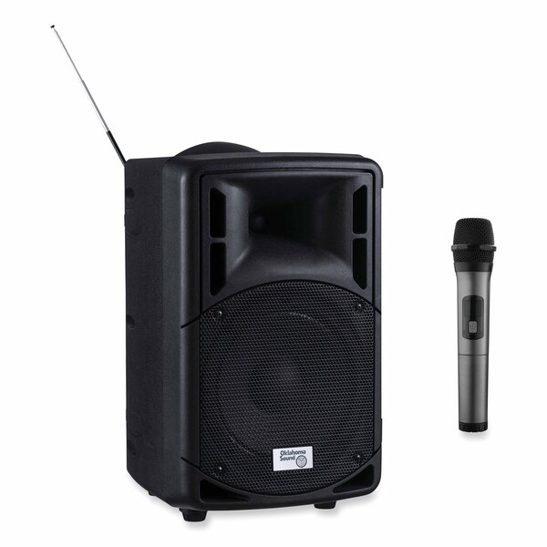 Oklahoma Sound Wireless PA System with Wireless Handheld Microphone, 40 W, Black - PRA8000PRA85