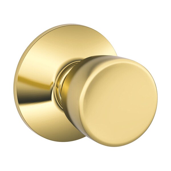 Schlage Schlage Bell Bright Brass Passage Lockset 1-3/4 in. - F10VBEL605