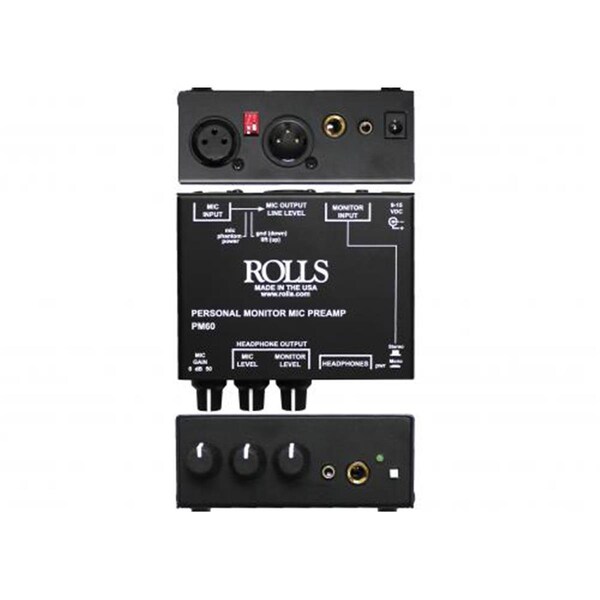 Rolls Personal Monitor Mic Preamp - PM60