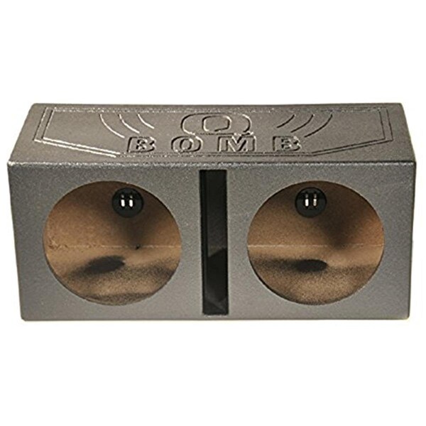 Q Power 15 in. Dual Vented Subwoofer Box Enclosure, Black - QBOMB15V