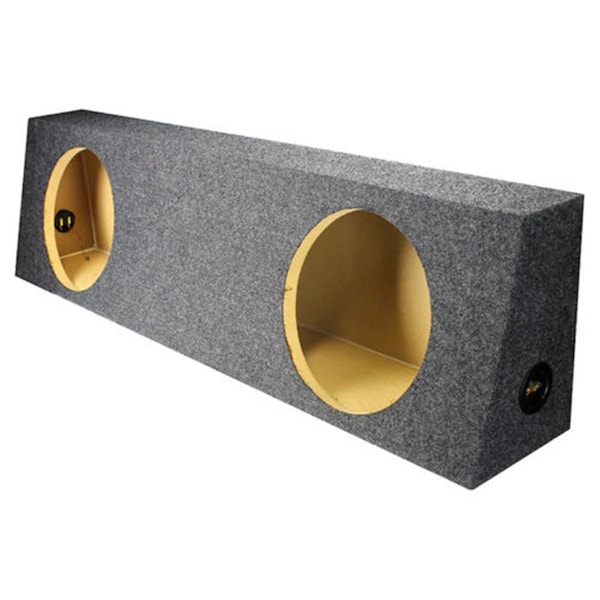 Q Power 12 in. Dual Truck Empty Woofer Box Heavy Duty - QHD212TRUCK