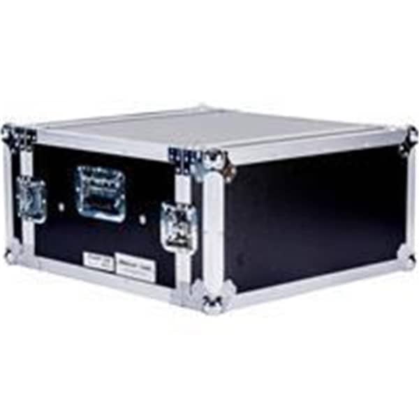 Micro 100 Fly Drive Case 4u Space Shock Mount Amplifier Case - 21 in. Body Depth with Wheels - TBH4UADSM21